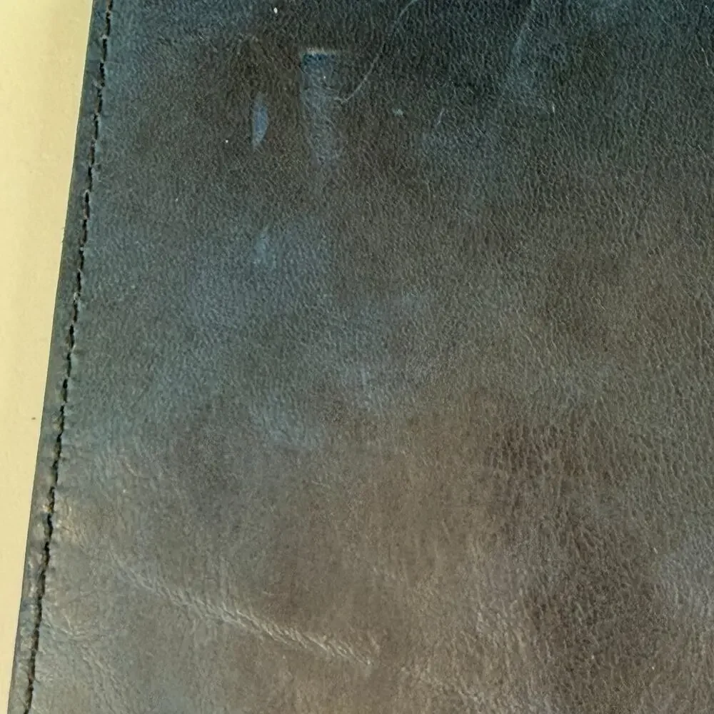 Innovative Journaling Seabreeze Leather Journal Handmade Deckle Edge Paper Navy